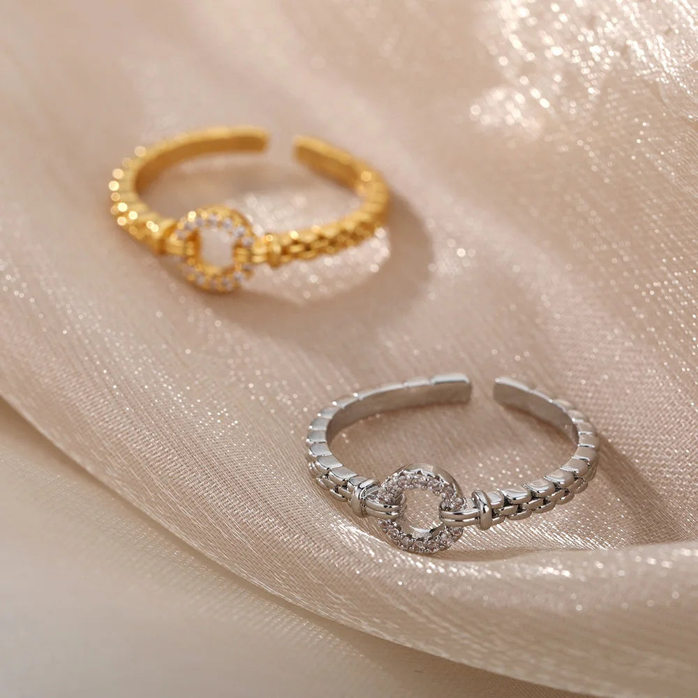 Zirkon Rund Ring