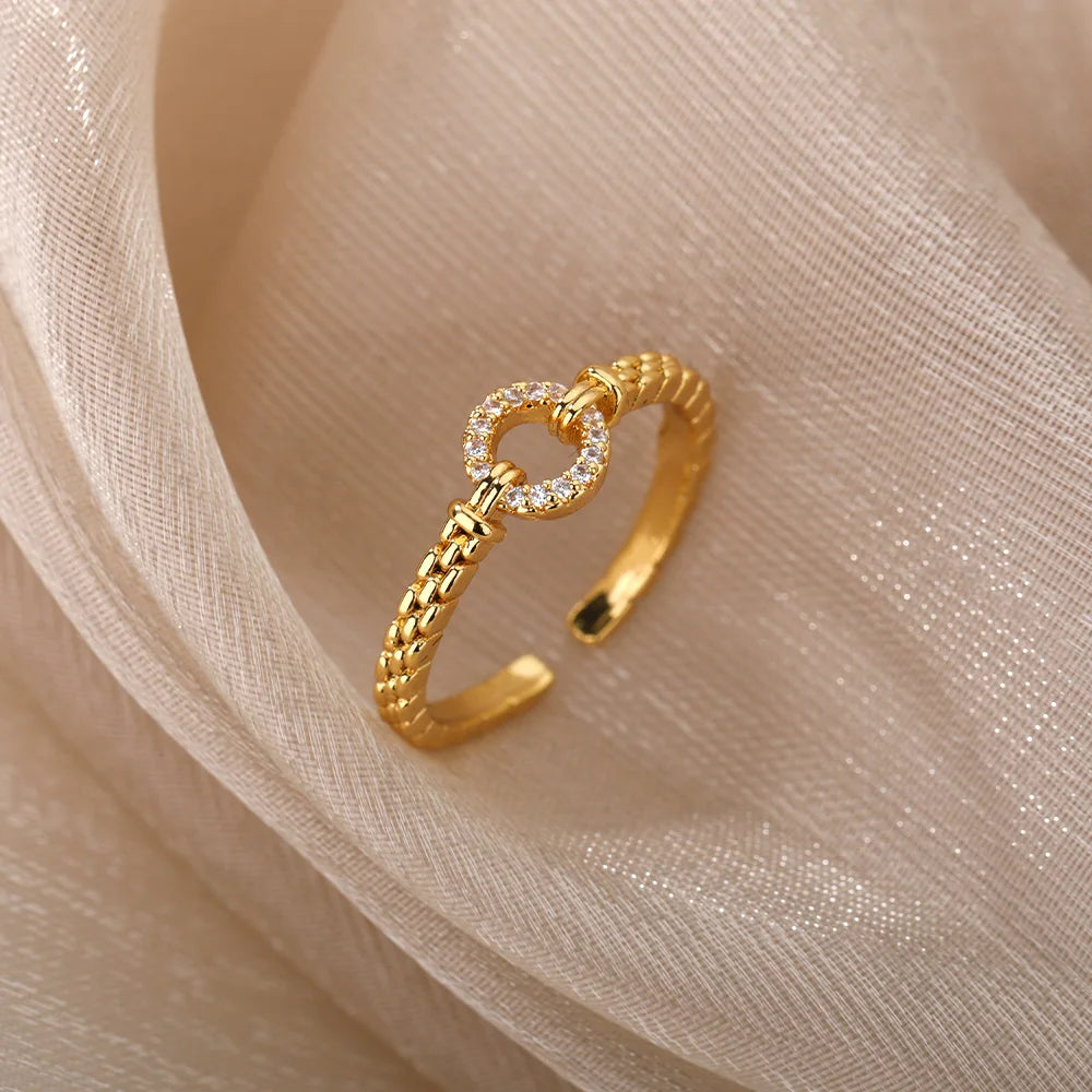 Zirkon Rund Ring